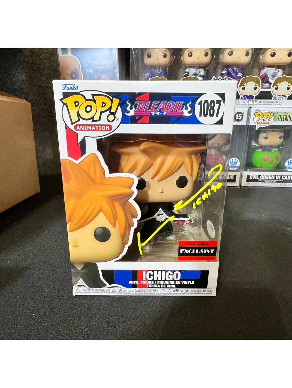 Funko Pop Bleach Ichigo 1087 Signed AAA Anime Exclusive PSA DNA COA Autographed